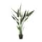 61" Green PVC Contemporary Potted Artificial Tree